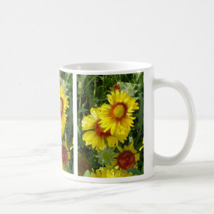 F6 Gelbe Wildblumen Kaffeetasse