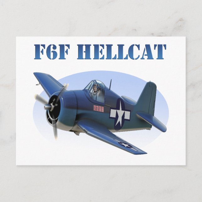 F6F Grumman Hellcat Postkarte (Vorderseite)