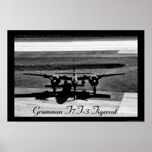 F7F-3 Tigercat frontal Poster