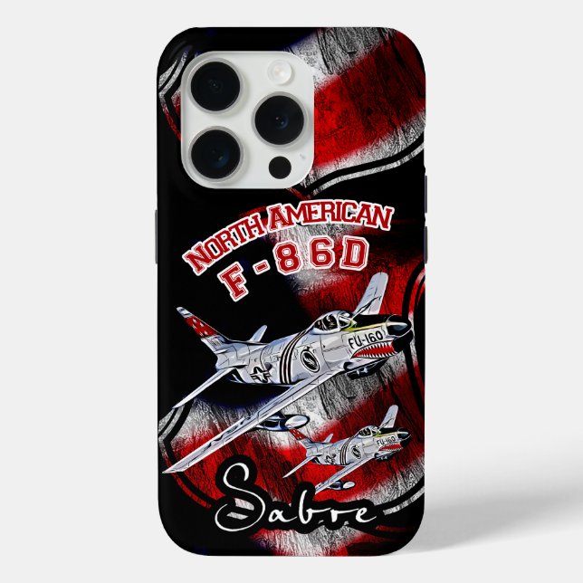 F86 Saber Fighter Flugzeug Telefonzelle Case-Mate iPhone Hülle (Rückseite)