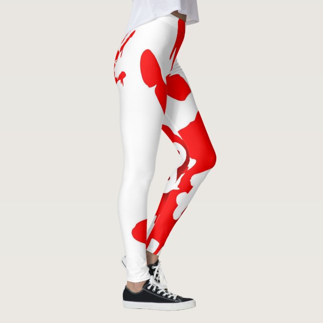 F8 FATE HANDPRINT LOGO YOGA STRETCH WORUT LEGGINGS (Rechts)