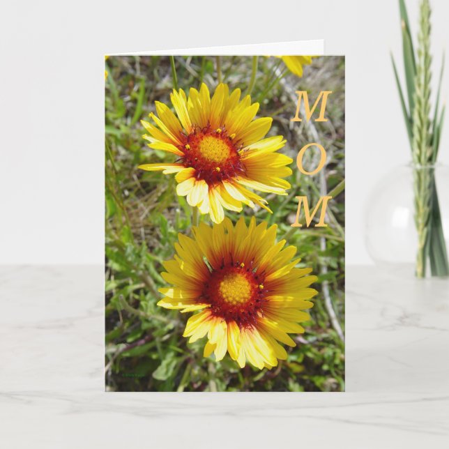 F8 Gelbe Wildblumen Karte (Vorderseite)