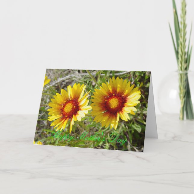 F8 Gelbe Wildblumen Karte (Vorderseite)