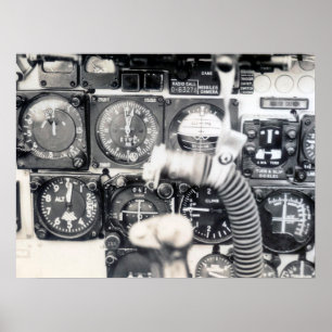 F-100-Instrumentenfeld Poster
