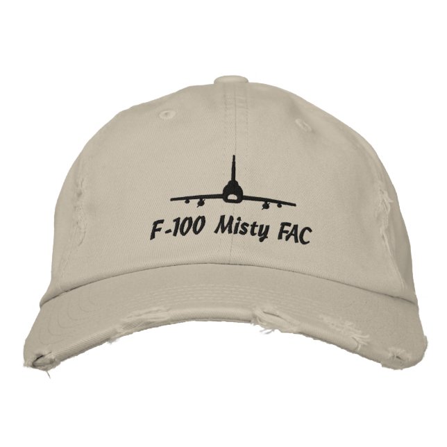 F-100 Misty Golf Hat Bestickte Baseballkappe (Vorderseite)