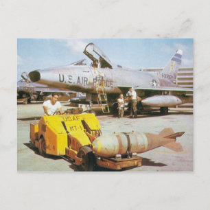 F-100 Super Saber Postkarte