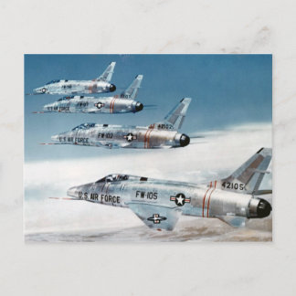 F-100 Super Sabers Postkarte