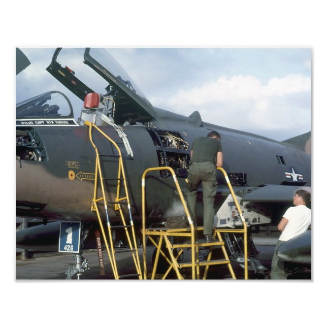 F-100 Vietnam 1968 Print Fotodruck (Vorne)