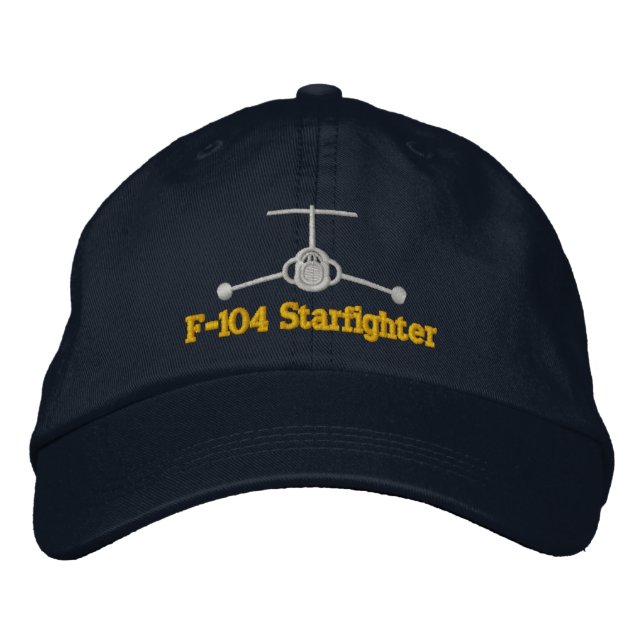 F-104 Golf Hat Bestickte Kappe (Vorderseite)