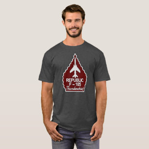 F-105 Thunderchief Rot-Pfeilspitze T-Shirt