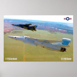 F-111A AARDVARK und EF-111A RAVEN Poster