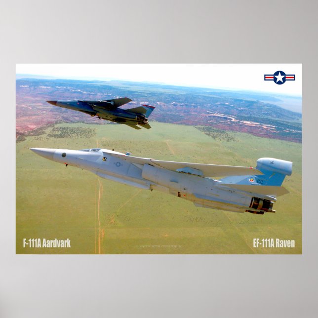 F-111A AARDVARK und EF-111A RAVEN Poster (Vorne)