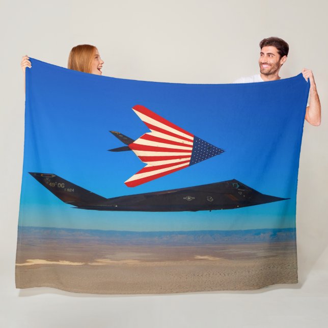 F-117 NIGHTHAWK FLEECEDECKE (Beispiel)
