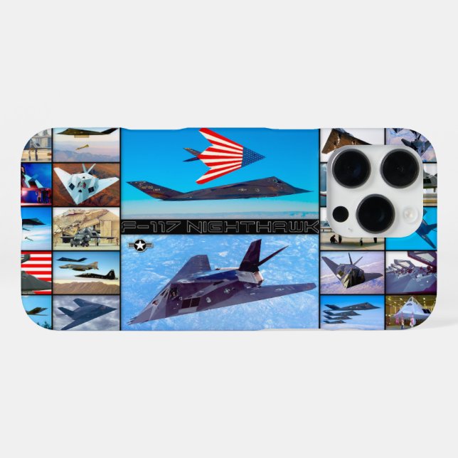 F-117 NIGHTHAWK "MONTAGE" iPhone HÜLLE (Rückseite (Horizontal))