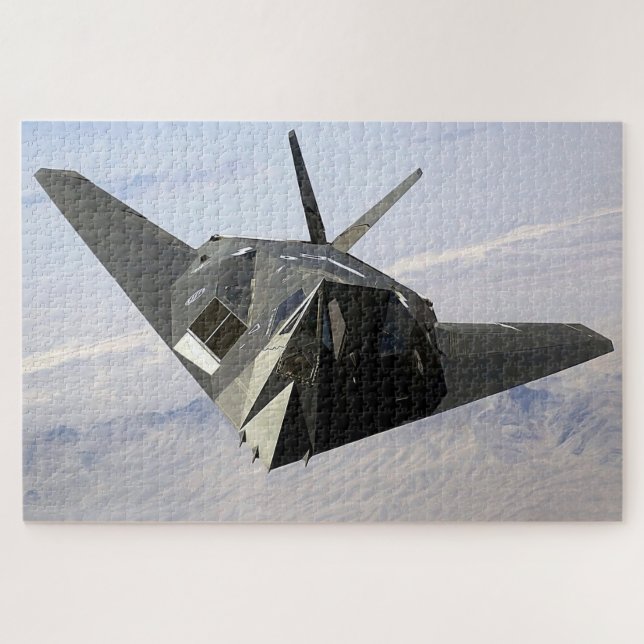 F-117 Nighthawk: Stealth von vorne Puzzle (Horizontal)