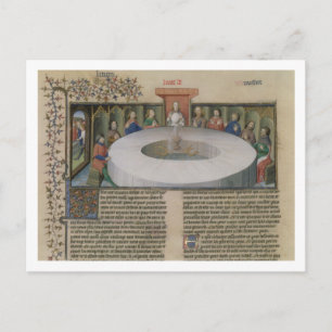 f.120 f.524v The Knights of the Round Table from Postkarte