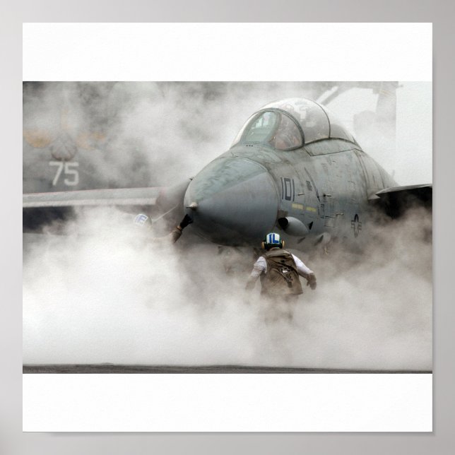 F-14 in Rauch Poster (Vorne)