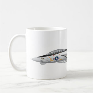 F-14 Militärischer Kampfjet von Tomcat VF-21 Kaffeetasse