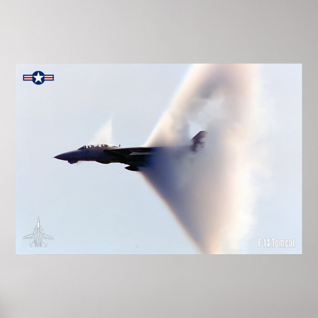 F-14 TOMCAT "BOOM" POSTER (Vorne)
