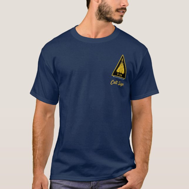 F-14 Tomcat - Dunkelheit gefärbt T-Shirt (Vorderseite)