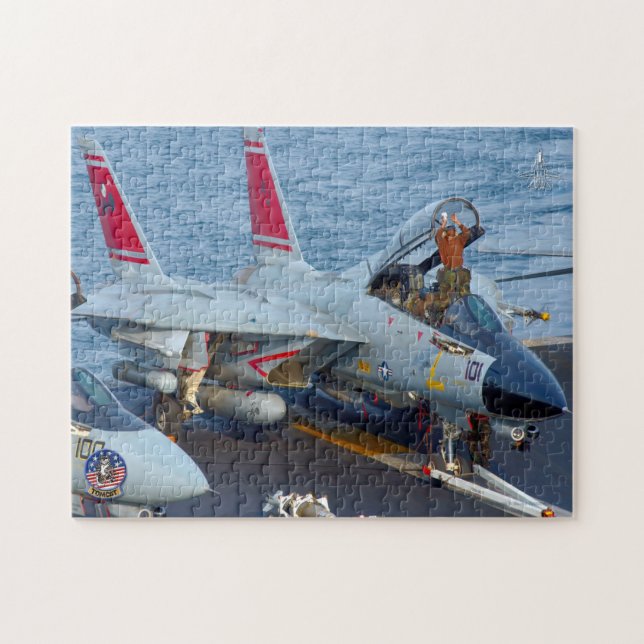 F-14 TOMCAT "FLIGHTDECK" (11 x 14 Zoll) Puzzle (Horizontal)