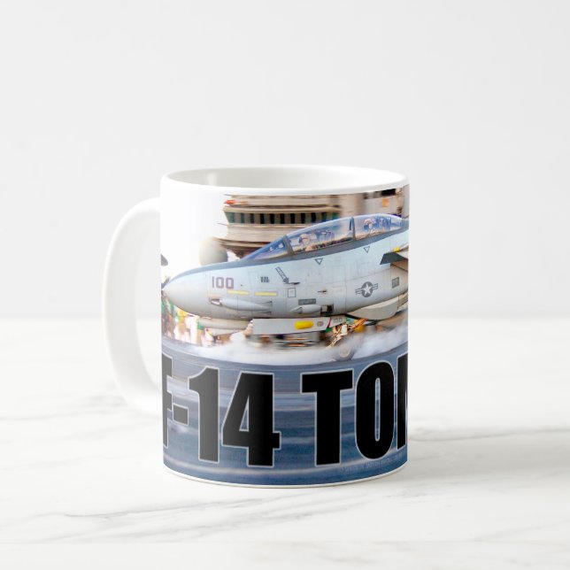 F-14 TOMCAT "LAUNCH" KAFFEETASSE (Vorderseite Links)