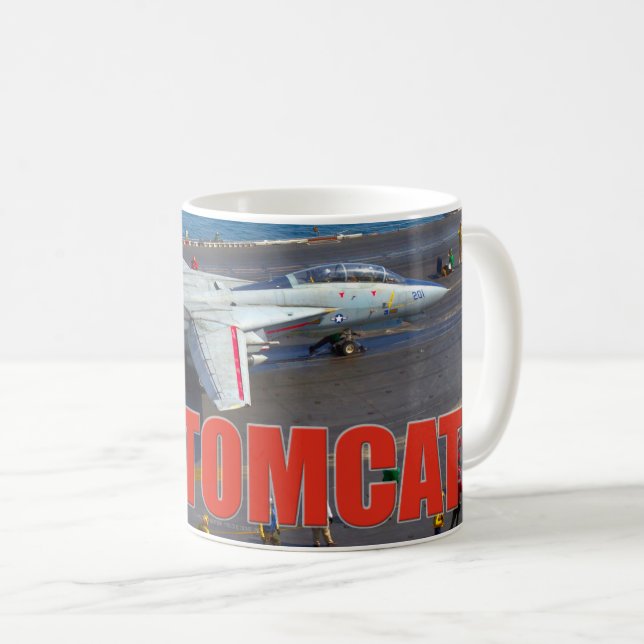 F-14 TOMCAT "LAUNCH" KAFFEETASSE (VorderseiteRechts)