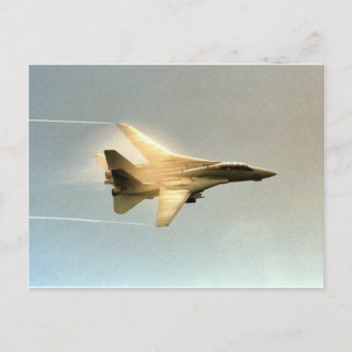 F-14 TOMCAT MIT DAMPF POSTKARTE