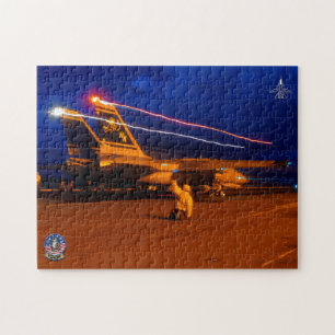 F-14 TOMCAT "NIGHT LAUNCH" (11 x 14 Zoll) Puzzle