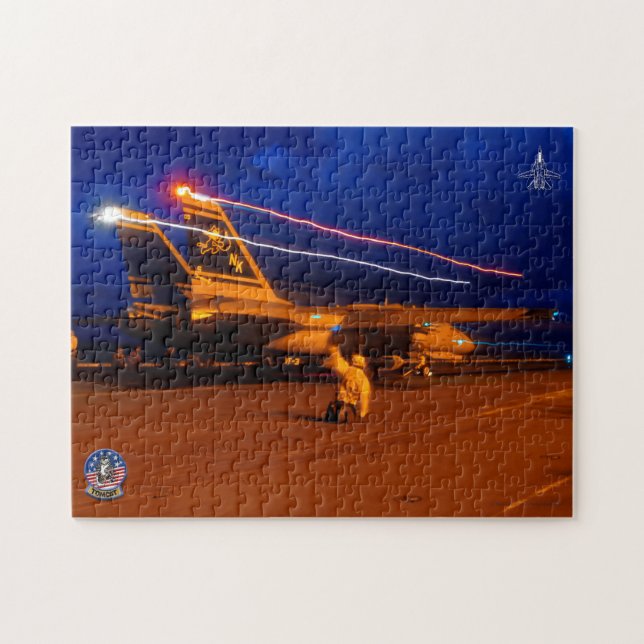 F-14 TOMCAT "NIGHT LAUNCH" (11 x 14 Zoll) Puzzle (Horizontal)