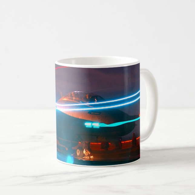 F-14 TOMCAT “NIGHT LAUNCH” KAFFEETASSE (VorderseiteRechts)