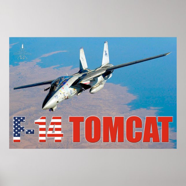 F-14 TOMCAT "ON PATROL" POSTER (Vorne)