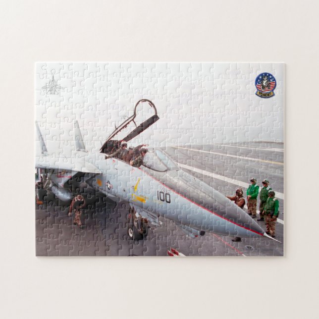 F-14 TOMCAT "PREFLIGHT" (11 x 14 Zoll) Puzzle (Horizontal)