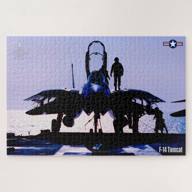 F-14 TOMCAT "PREFLIGHT" (20 x 30 Zoll) Puzzle (Horizontal)
