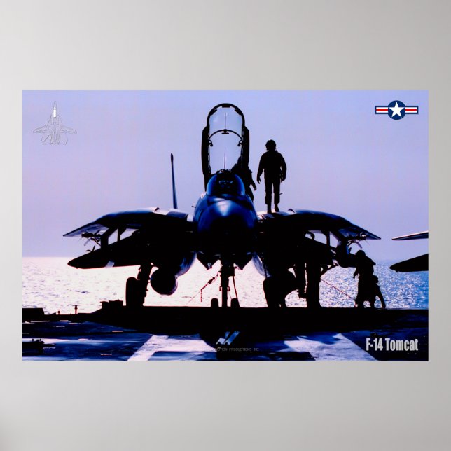 F-14 TOMCAT "PREFLIGHT" POSTER (Vorne)