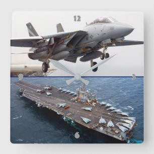 F-14 TOMCAT QUADRATISCHE WANDUHR