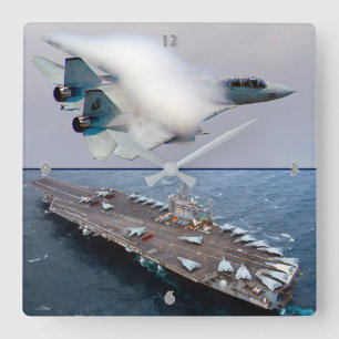 F-14 TOMCAT QUADRATISCHE WANDUHR