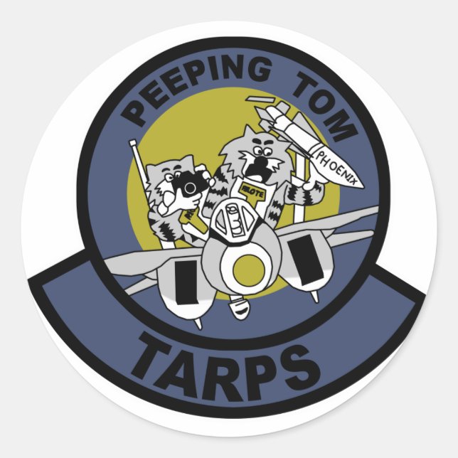 F-14 Tomcat Runder Aufkleber (Vorderseite)