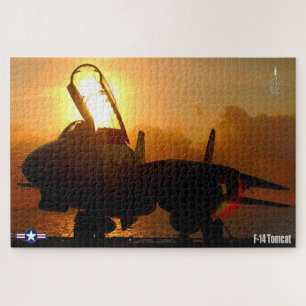 F-14 TOMCAT "SUNSET" (20 x 30 Zoll) Puzzle