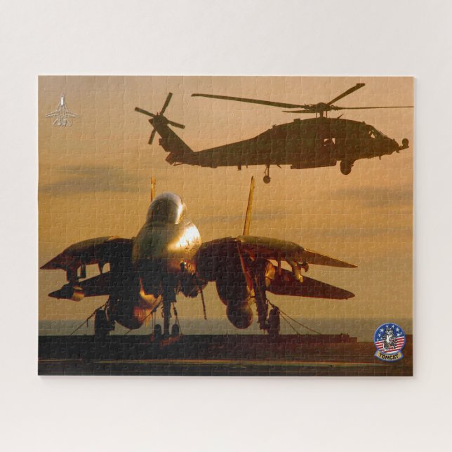 F-14 TOMCAT "SUNSET OPS" (16 x 20 Zoll) Puzzle (Horizontal)