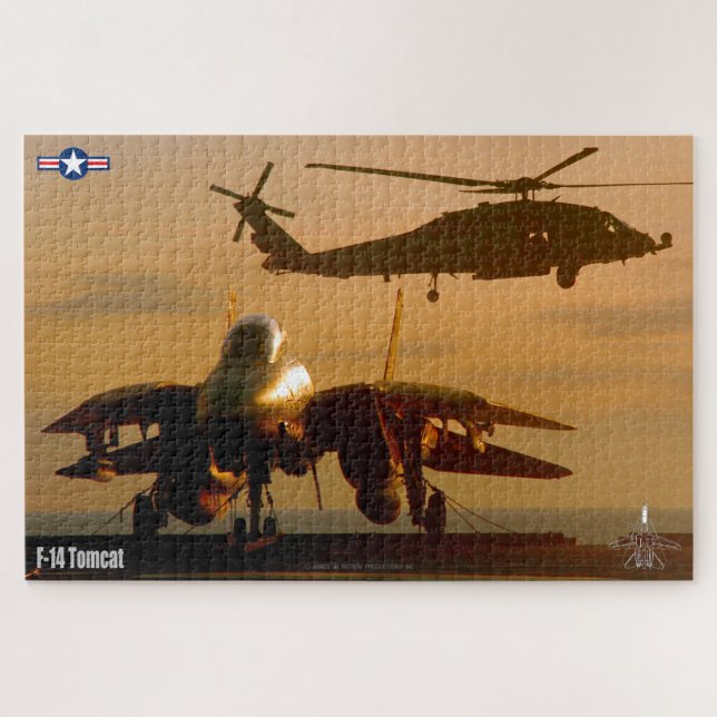 F-14 TOMCAT "SUNSET OPS" (20 x 30 Zoll) Puzzle (Horizontal)
