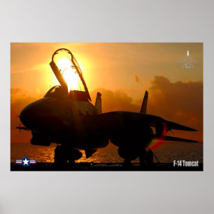 F-14 TOMCAT "SUNSET" POSTER