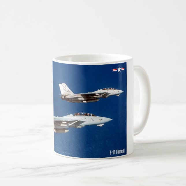 F-14 TOMCAT "WINGMAN" KAFFEETASSE (VorderseiteRechts)