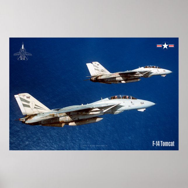 F-14 TOMCAT "WINGMAN" POSTER (Vorne)