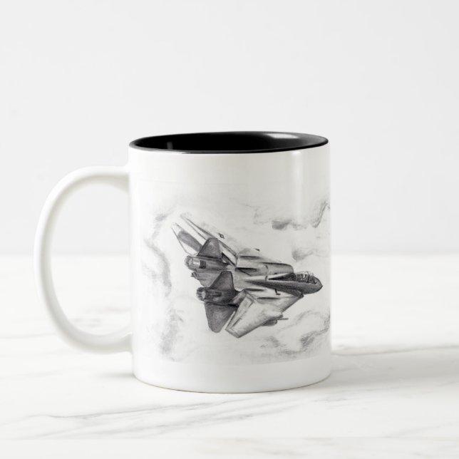F-14 Tomcat Zweifarbige Tasse (Links)