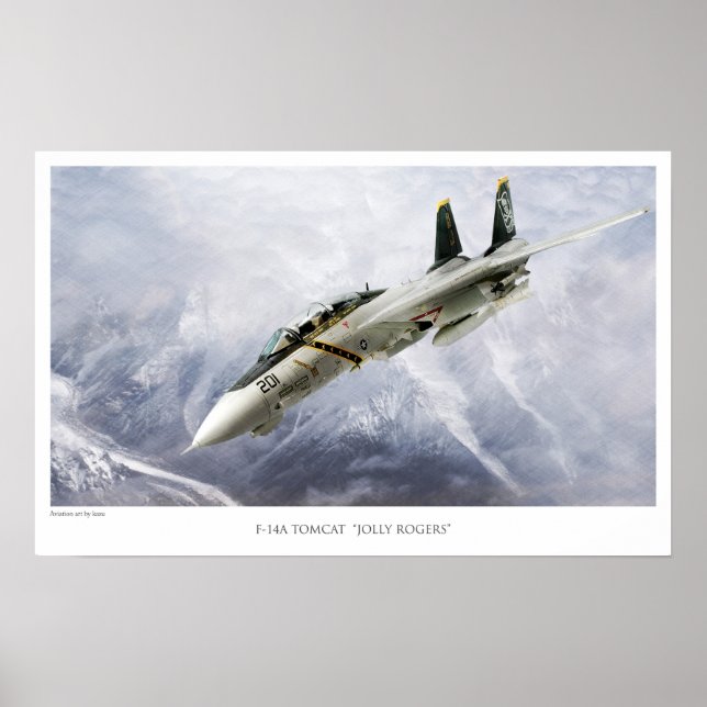 F-14A TOMCAT VF-84-PIRATENFLAGGEN POSTER (Vorne)
