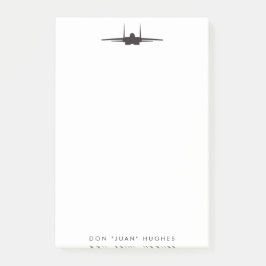 F-15 Adler Fighter Jet mit benutzerdefiniertem Tex Post-it Klebezettel