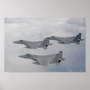 F-15-Adlerflugzeug Poster