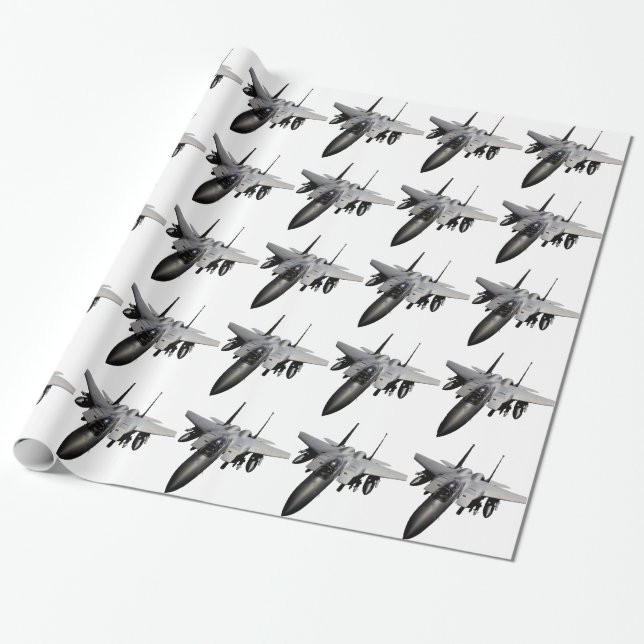 F-15 Eagle Düsenjäger Geschenkpapier (Ungerollt)
