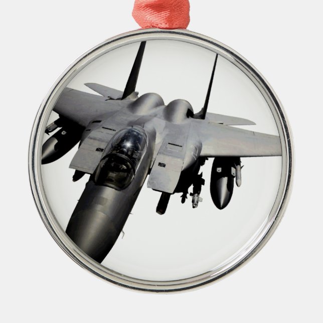 F-15 Eagle Düsenjäger Ornament Aus Metall (Vorne)
